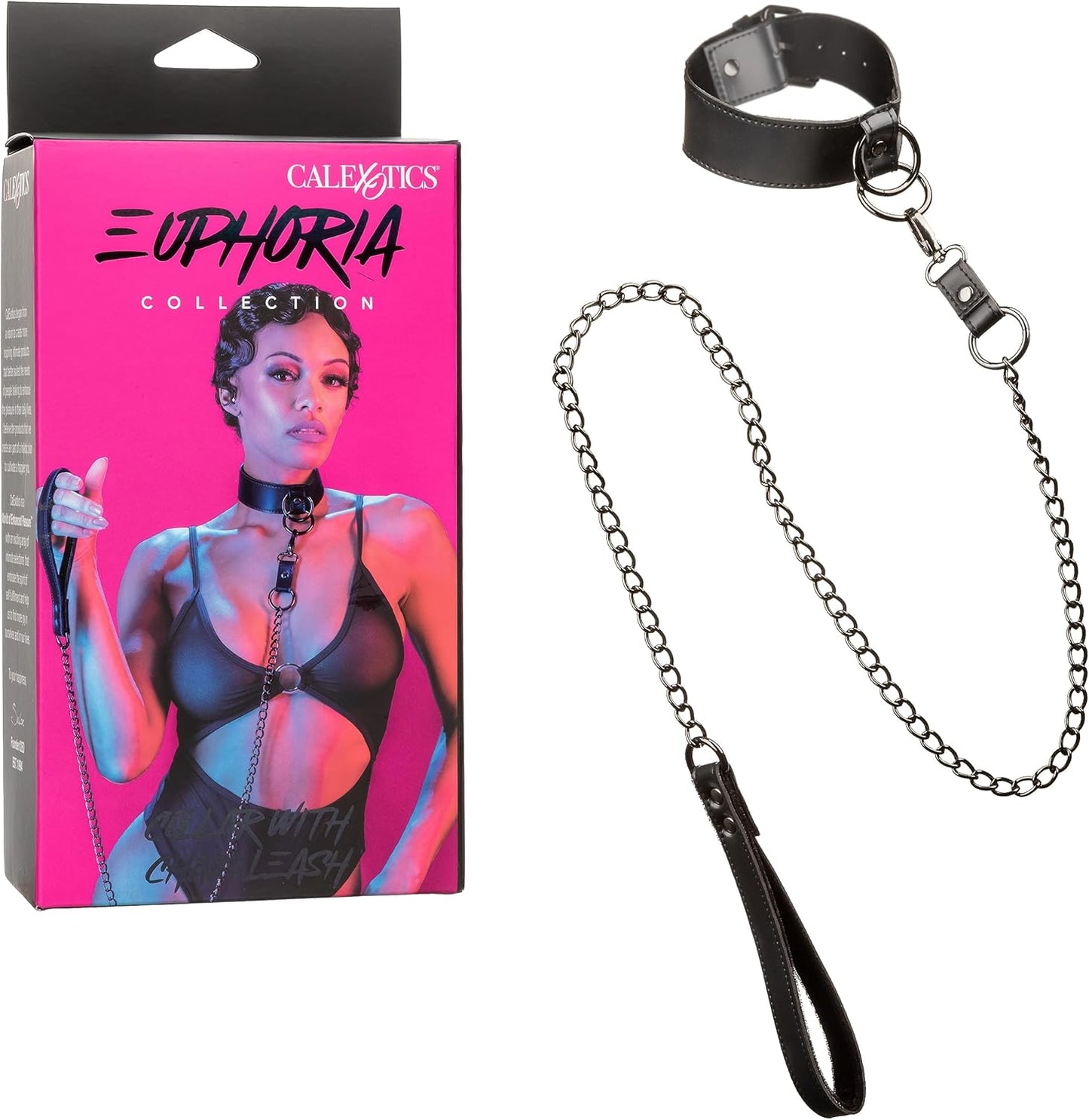 Calexotics Euphoria Collection Collar With Chain Leash