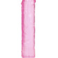 Shots Toys | REALROCK Crystal Clear 9" Straight Dildo No Balls - Pink