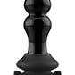 Shots Toys | Rimly - Glass Vibrator With Suction Cup and Remote - Black