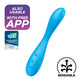 Satisfyer G-Spot Flex 4+ Multi Vibrator Blue (App)
