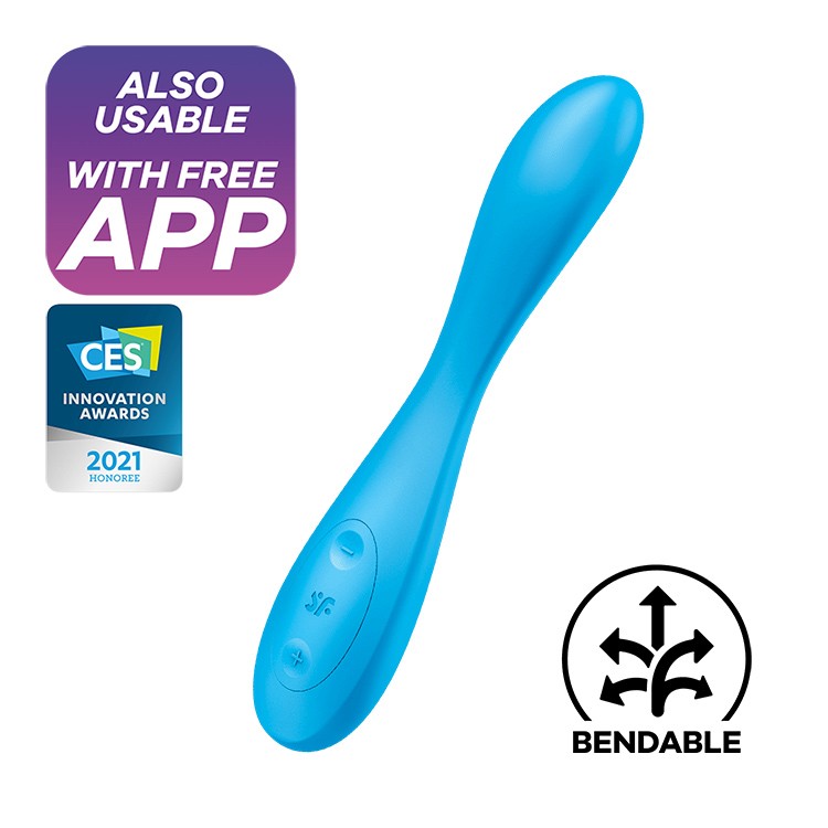 Satisfyer G-Spot Flex 4+ Multi Vibrator Blue (App)
