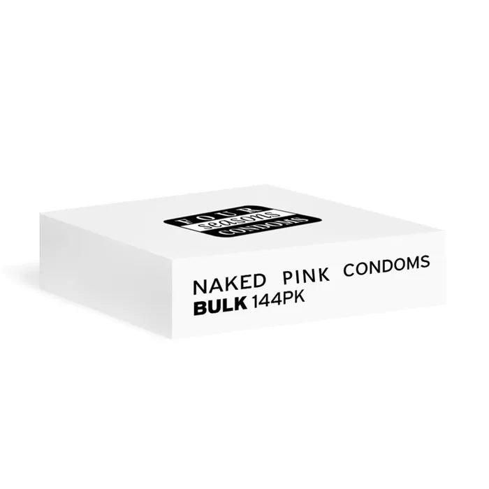 Four Seasons Naked Pure Pink Condoms Bulk 144