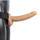 Shots Toys | REALROCK Hollow Strap-On with Balls - 9" / 23cm Tan