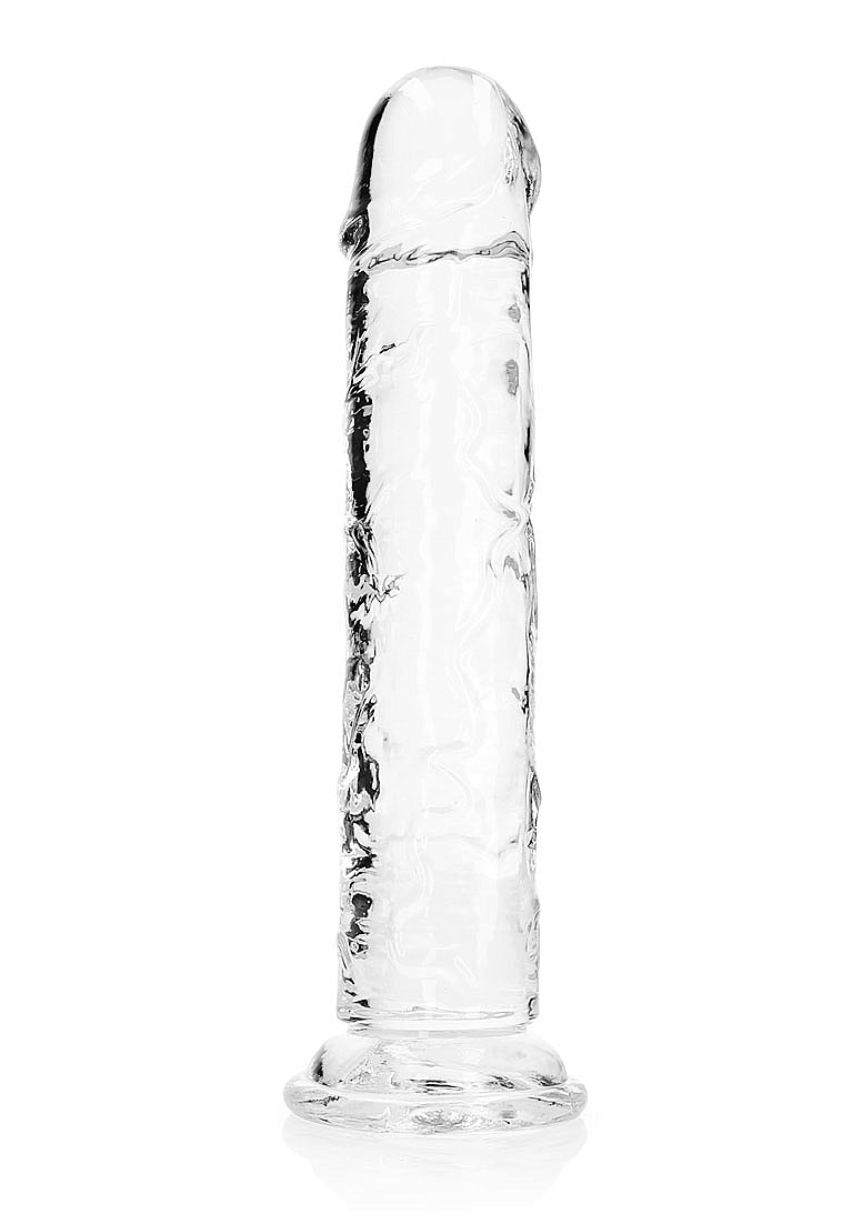 Shots Toys | REALROCK Crystal Clear 11" Straight Dildo No Balls - Translucent