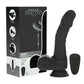 Naked Addiction 8.6” Silicone Rotating & Thrusting Vibrating Dildo with Remote - Noir