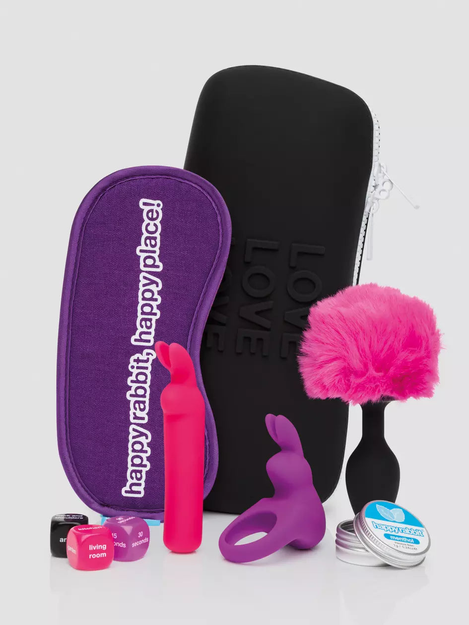 Love Honey Happy Rabbit Couples Pleasure Kit (7 Piece)
