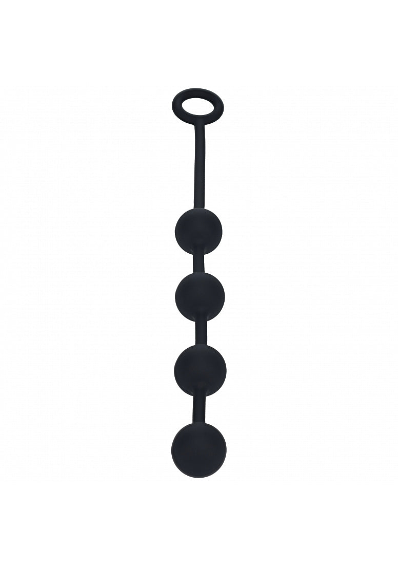 Shots Toys | LEVELZ - Round Silicone Anal Balls - M - 30mm - Black
