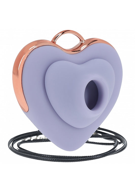 Shots Toys | LOVELINE Luvie - AirTapTech Tapping Sucking Heart Shaped Vibrator - Lavender