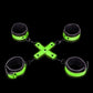 Shots Toys | OUCH! Hand & Ankle Cuffs with Hogtie - Glow in the Dark