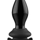 Shots Toys | Stretchy - Glass Vibrator With Suction Cup and Remote - Black