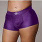 Shots Toys | OUCH! Vibrating Strap-on Boxer - Purple - Size XL/XXL