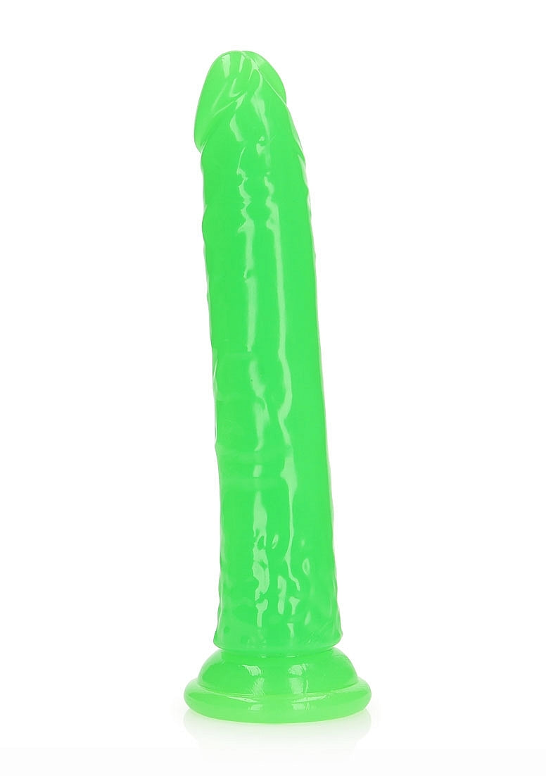 Shots Toys | REALROCK 25cm Slim Glow in the Dark Neon - Green (9") Dildo Dong