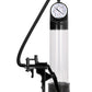 Shots Toys | PUMPED Elite Pump With Advanced PSI Gauge Black Transparent