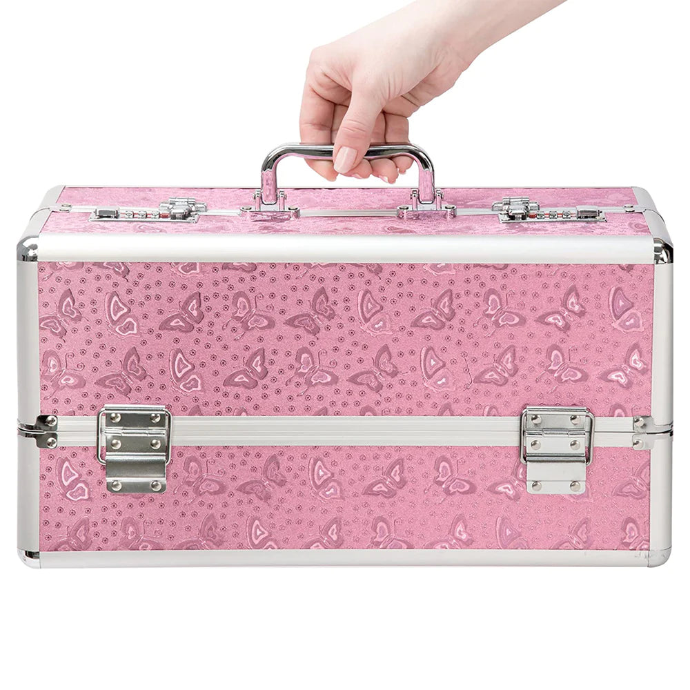 The Toy Chest -  Large Lockable Vibrator Sex Toy Case Pink 38cm x 20cm x 18cm