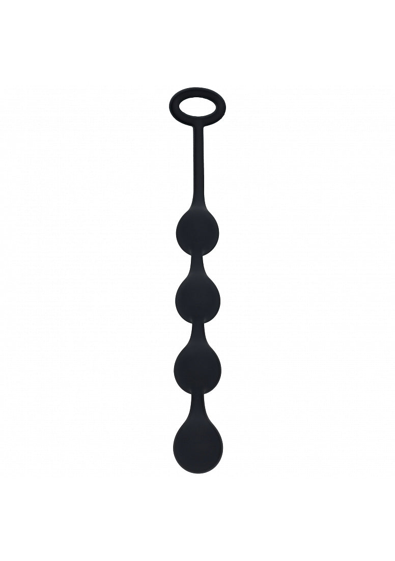 Shots Toys | LEVELZ - Waterdrop Silicone Anal Balls - S - 20mm - Black
