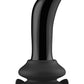 Shots Toys | Prickly - Glass Vibrator With Suction Cup and Remote - Black