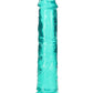 Shots Toys | REALROCK Crystal Clear 18cm Straight Dildo - Turquoise 7" Dong