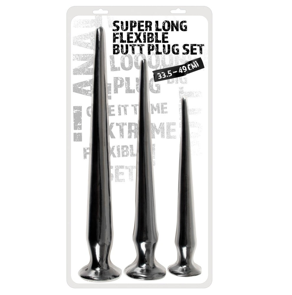 Orion | You2Toys Super Long Flexible Butt Plug Set Black