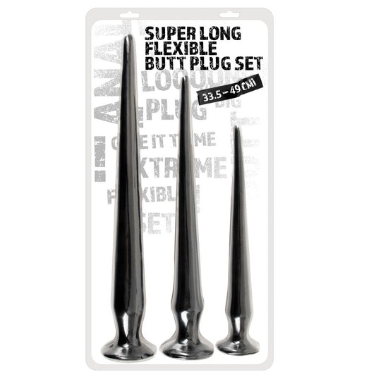 Orion | You2Toys Super Long Flexible Butt Plug Set Black
