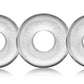 OxBalls RINGER 3-pack of DO-NUT-1 cockrings CLEAR