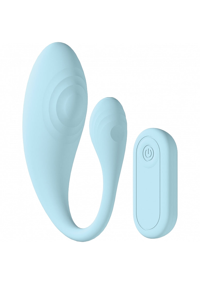 Shots Toys | LOVELINE Wave - C-Shaped G-Spot Massager Vibrator w Remote - Blue