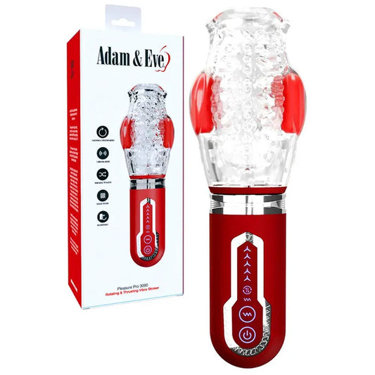 Adam & Eve PLEASURE PRO 3000 -  Vibrating, Thrusting & Rotating Auto Stroker