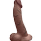 COTR | B-Vibe Slipskin Realistic Silicone Dildo - 8" Curved Brown