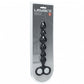 Shots Toys | LEVELZ - Beaded Snake Silicone Anal Probe with Double Loop - Black
