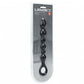 Shots Toys | LEVELZ - Beaded Snake Silicone Anal Probe with Loop - Black