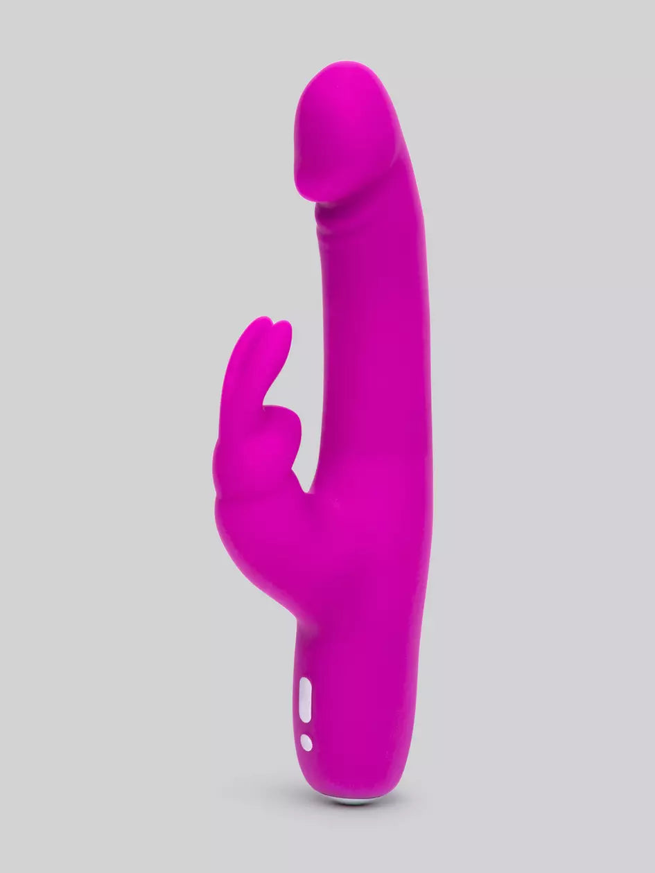 Love Honey Happy Rabbit Slimline Realistic Rechargeable Rabbit Vibrator Purple