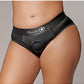 Shots Toys | OUCH! Vibrating Strap-on High-Cut Brief - Black - Size XL/XXL2