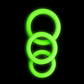 Shots Toys | OUCH! 3 Pc Cock Ring Set - Glow in the Dark