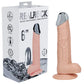 Shots Toys | REALROCK 6" Vibrating Dildo with Metal Head and Wireless Remote - Flesh
