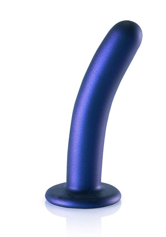 Shots Toys | OUCH! Smooth G-Spot Dildo - 6" / 14.5 cm - Metallic Blue