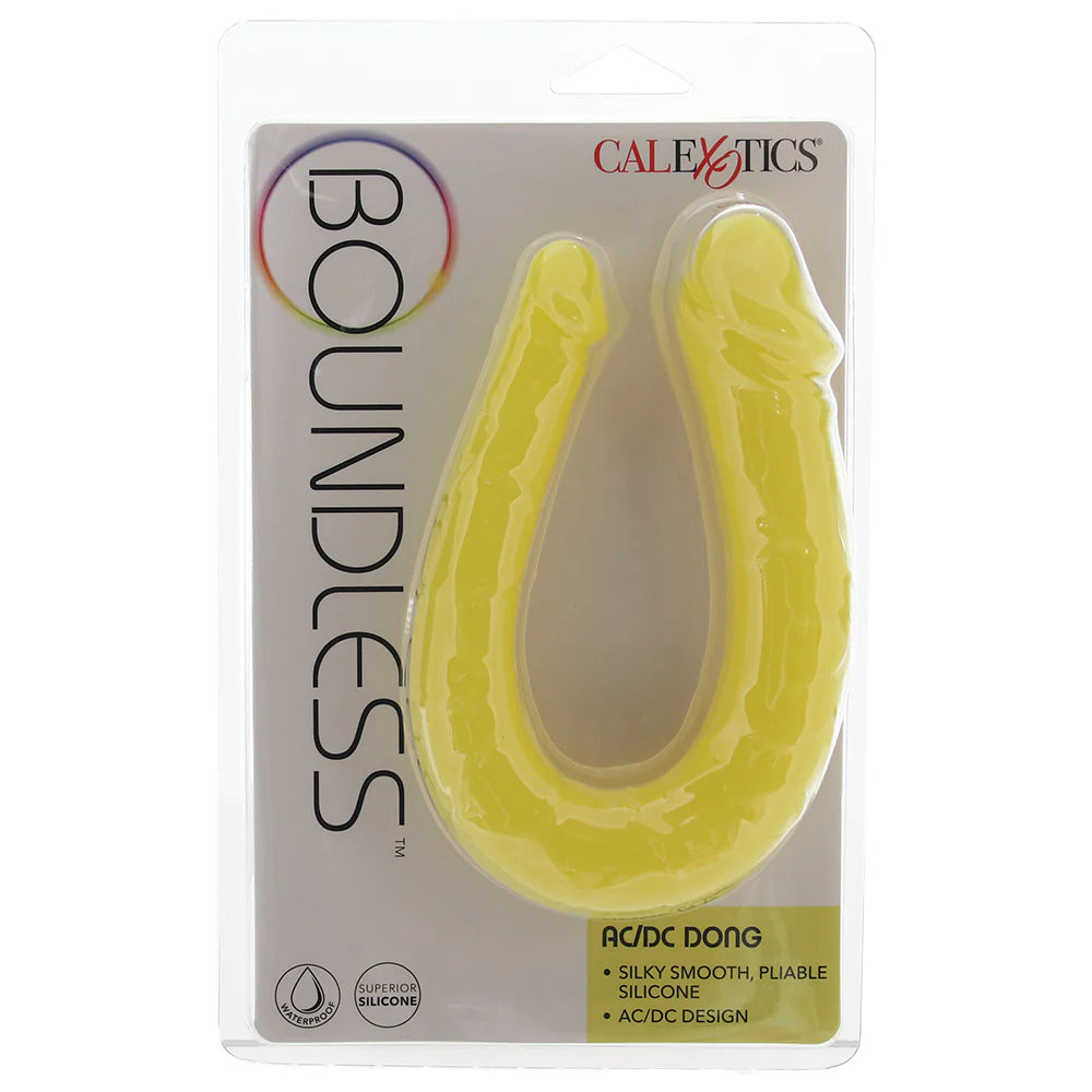 Calexotics Boundless™ AC/DC Double Ended Dong Dildo Yellow