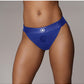 Shots Toys | OUCH! Vibrating Strap-on Panty Harness with Open Back - Royal Blue - Size M/L