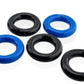 Hunkyjunk Jacker 5-stack Five-pack Tube Super-strong Cockrings Blue/Black