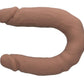 CalExotics Silicone Studs® Bend and Hold Dual Dong 16”/40.75 cm - Brown