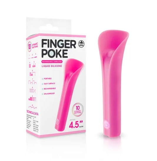 Excellent Power Finger Poke 4.5" Mini Bullet Vibrator Pink