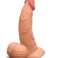 COTR | B-Vibe Slipskin Realistic Silicone Dildo - 6.5" Curved Mocha