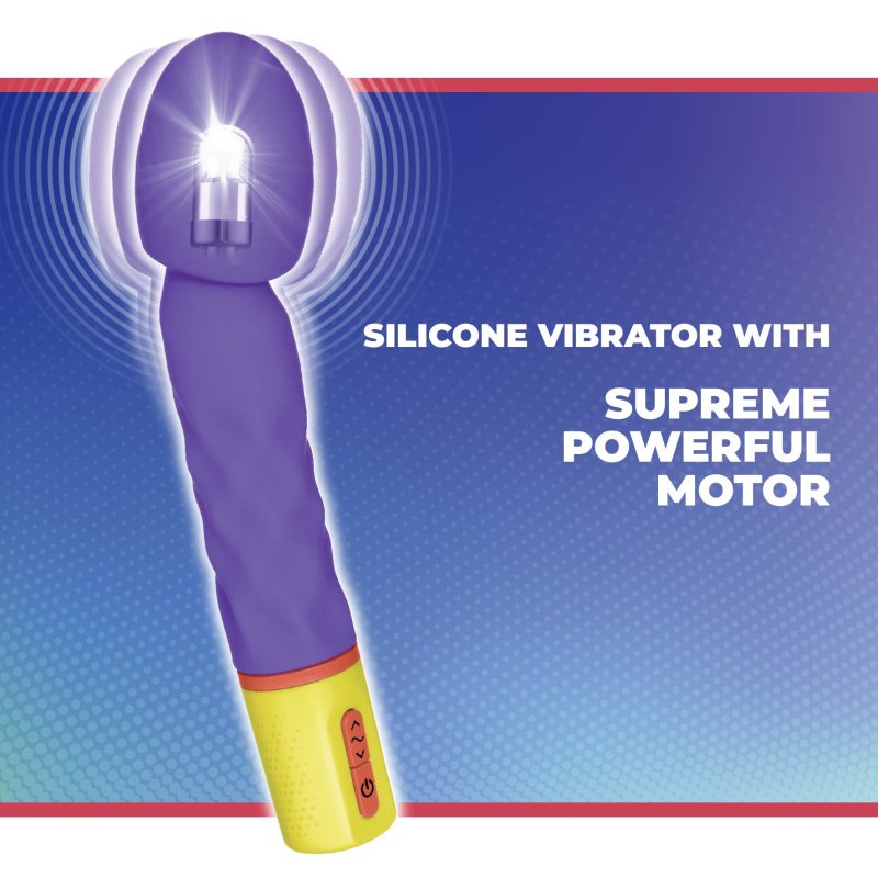 Excellent Power | Bold Around 7" Vibrator With Varicolored Control (Purple)