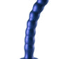 Shots Toys | OUCH! Beaded G-Spot Dildo - 8" / 20.5 cm - Metallic Blue