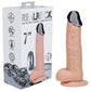 Shots Toys | REALROCK 7" Vibrating Dildo with Metal Head and Wireless Remote - Flesh