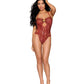 Dreamgirl Teddy Diamond Ox Blood Size OS