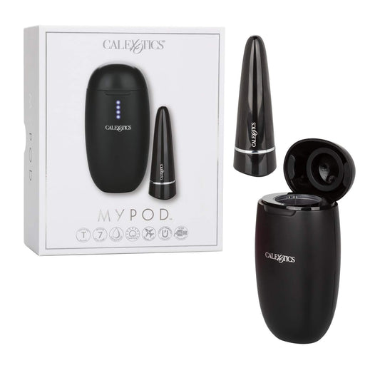 Calexotics MyPod Massager Vibrator with UV Sanitizing Light Black