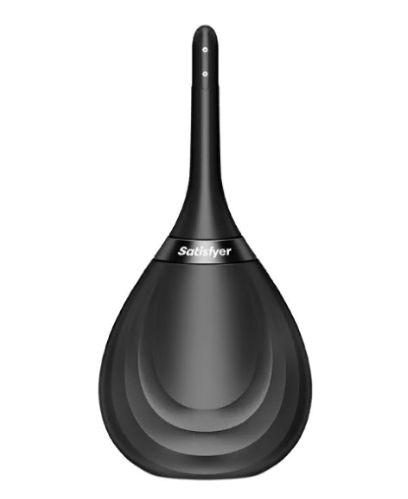 Satisfyer Clean & Play Intimate Shower Anal Douche - Black