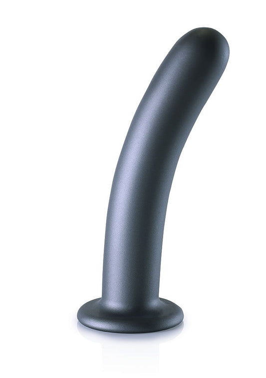Shots Toys | OUCH! Smooth G-Spot Dildo - 7" / 17 cm - Gun Metal