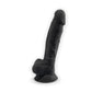 Adrien Lastic Silexd 7" Model 1 Realistic Silicone Dildo - Black
