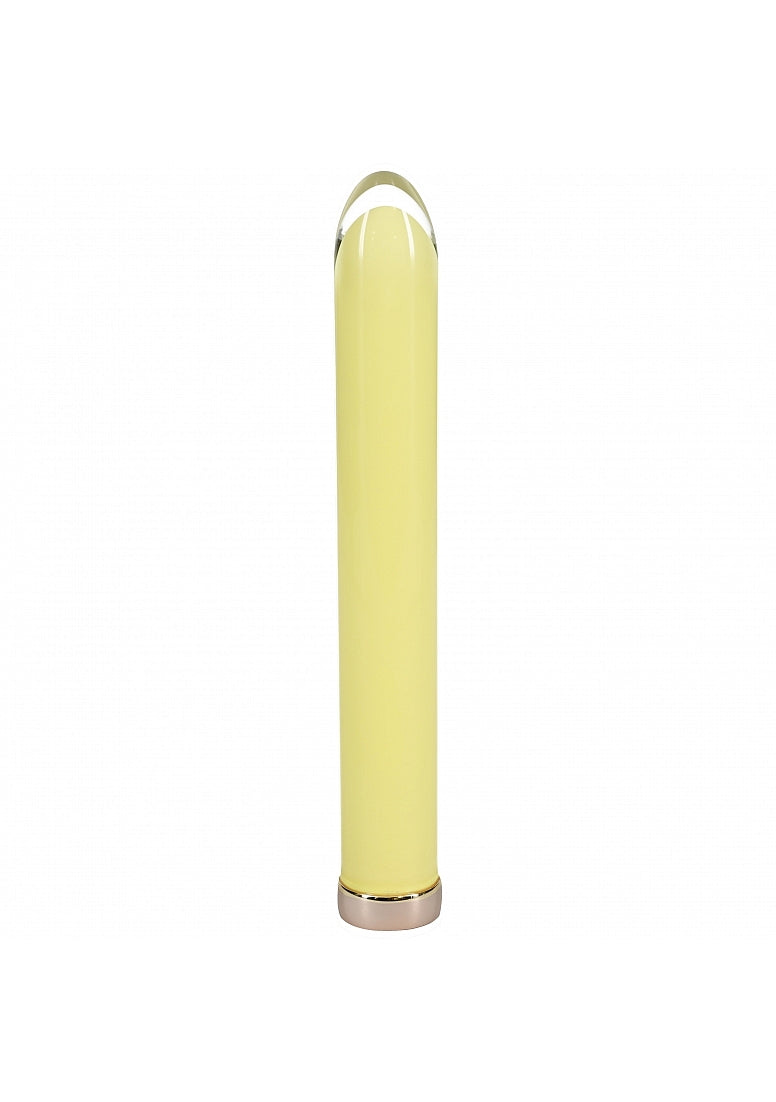 Shots Toys | LOVELINE Sparkle - 6.3" Glass Vibrator - Yellow
