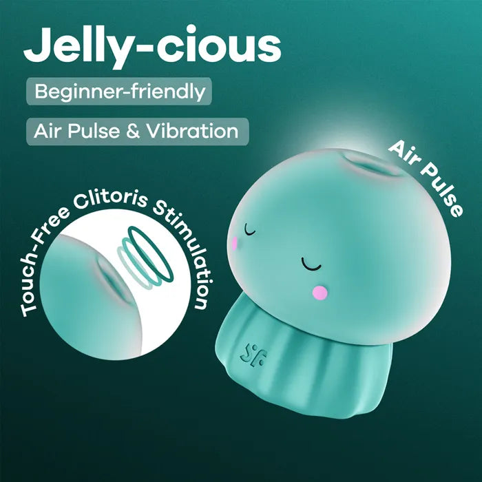 Satisfyer Jelly-cious - Green Air Pulse Clitoral Stimulator Vibrator